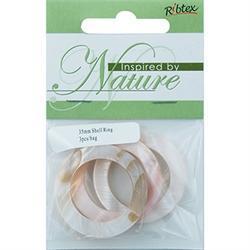 AussieSuperStore Jewellery Making Supplies Shell Ring Beads 35mm Shell Ring Beads 35mm | Jewellery Making Beads | Jewellery Making Supplies 9323823191580 SHE107